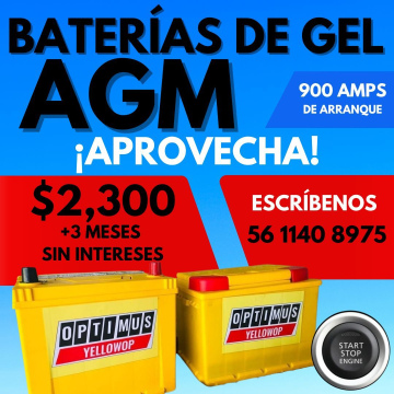 Batería de gel verde 